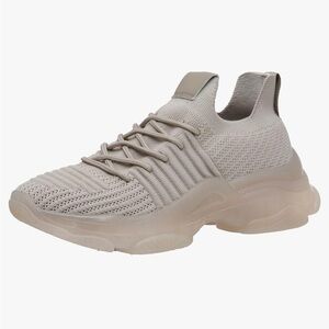 Cushionaire Apolo Knit Sneaker Taupe Memory foam Size 8.5